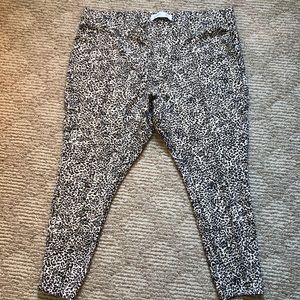 High-Waisted Stevie Plus-Size Printed Pants